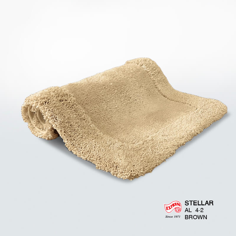 พรมเช็ดเท้ายาว EXPRESS CARPET รุ่น AL4-2 ขนาด50X120 ซม. หนา 20-30 มม. สีน้ำตาล 