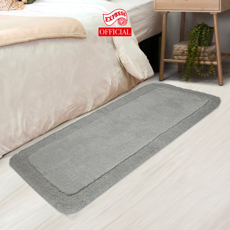 พรมเช็ดเท้ายาว EXPRESS CARPET รุ่น AL4-6 ขนาด50X120 ซม. หนา 20-30 มม. สีเทา 