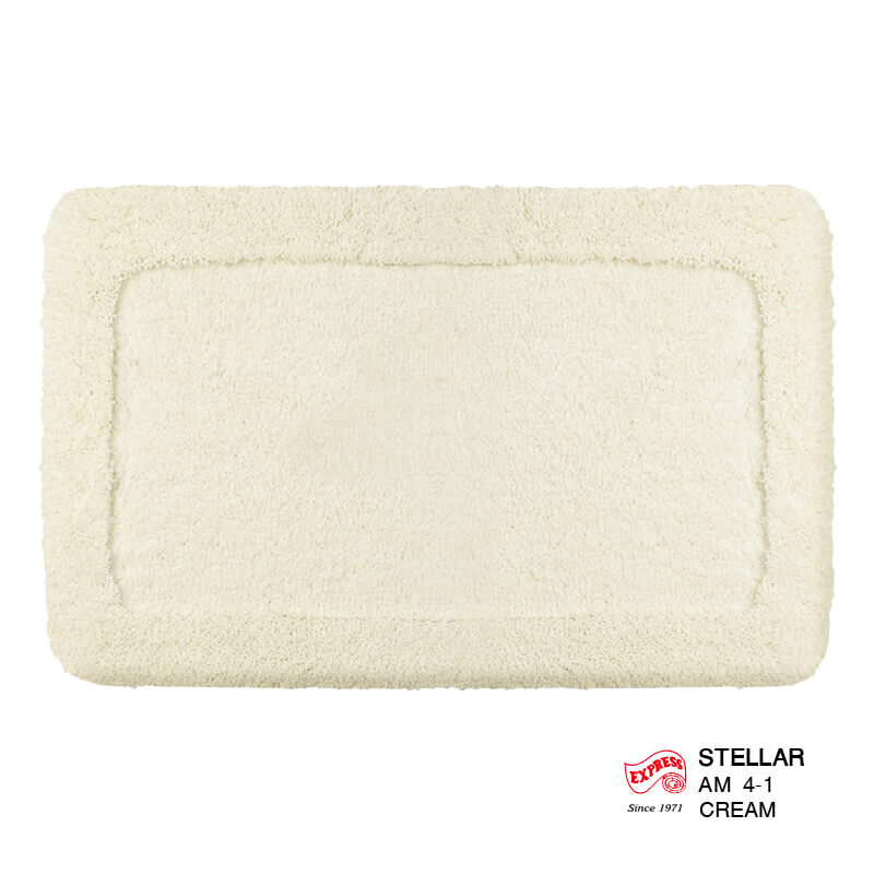 พรมเช็ดเท้าหน้าประตู EXPRESS CARPET รุ่น AM4-1 ขนาด45X70 ซม. หนา 20-30 มม. สีครีม 