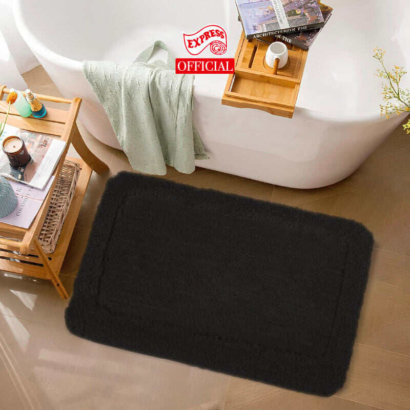 พรมเช็ดเท้าหน้าประตู EXPRESS CARPET รุ่น AM4-3 ขนาด45X70 ซม. หนา 20-30 มม. สีดำ 