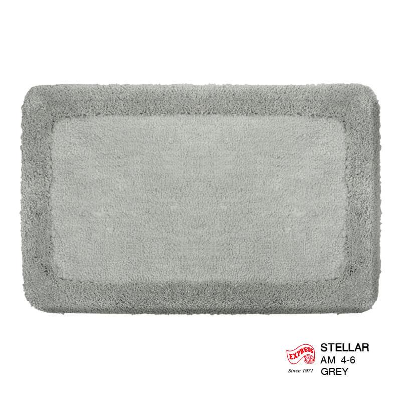 พรมเช็ดเท้าหน้าประตู EXPRESS CARPET รุ่น AM4-6 ขนาด45X70 ซม. หนา 20-30 มม. สีเทา 