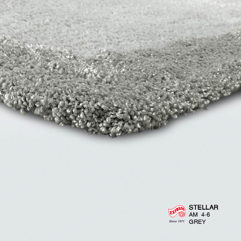 พรมเช็ดเท้าหน้าประตู EXPRESS CARPET รุ่น AM4-6 ขนาด45X70 ซม. หนา 20-30 มม. สีเทา 