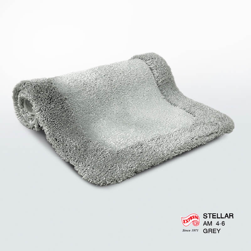 พรมเช็ดเท้าหน้าประตู EXPRESS CARPET รุ่น AM4-6 ขนาด45X70 ซม. หนา 20-30 มม. สีเทา 