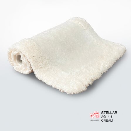 พรมเช็ดเท้าชุดห้องน้ำ 2 ชิ้น EXPRESS CARPET รุ่น AG4-1 ขนาด45X70 ซม.และ พรมรูปตัว U 50X60 ซม. หนา 20-30 มม. สีครีม _3