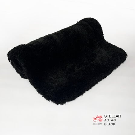 พรมเช็ดเท้าชุดห้องน้ำ 2 ชิ้น EXPRESS CARPET รุ่น AG4-3 ขนาด45X70 ซม.และ พรมรูปตัว U 50X60 ซม. หนา 20-30 มม. สีดำ _3