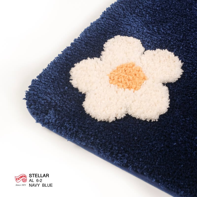 พรมเช็ดเท้ายาว EXPRESS CARPET รุ่น AL6-2 ขนาด50X120 ซม. หนา 20 มม. สีน้ำเงิน 
