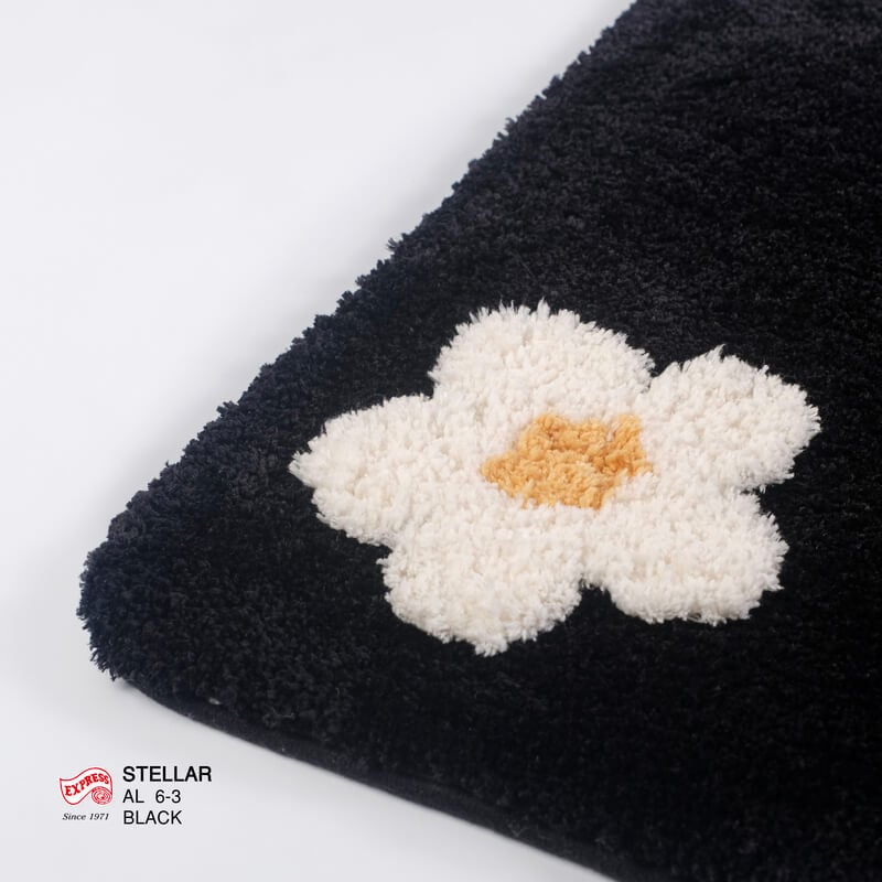 พรมเช็ดเท้ายาว EXPRESS CARPET รุ่น AL6-3 ขนาด50X120 ซม. หนา 20 มม. สีดำ 