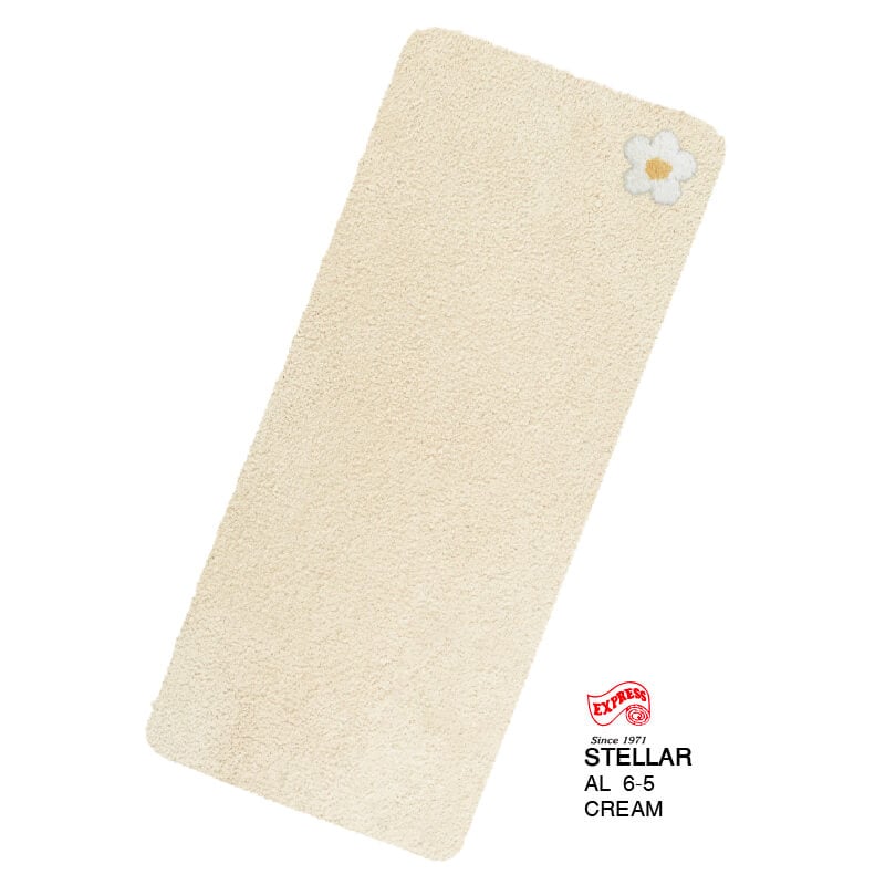 พรมเช็ดเท้ายาว EXPRESS CARPET รุ่น AL6-5 ขนาด50X120 ซม. หนา 20 มม. สีครีม 