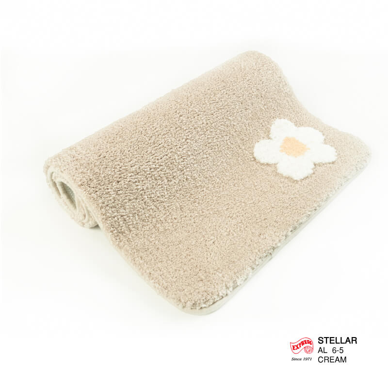 พรมเช็ดเท้ายาว EXPRESS CARPET รุ่น AL6-5 ขนาด50X120 ซม. หนา 20 มม. สีครีม 