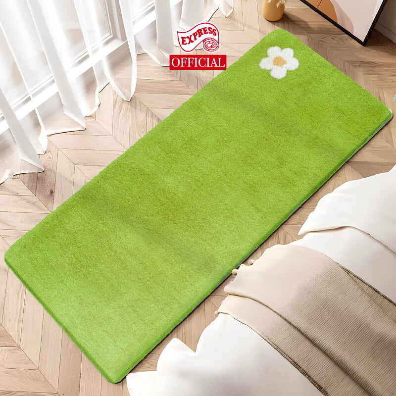 พรมเช็ดเท้ายาว EXPRESS CARPET รุ่น AL6-7 ขนาด50X120 ซม. หนา 20 มม. สีเขียว 