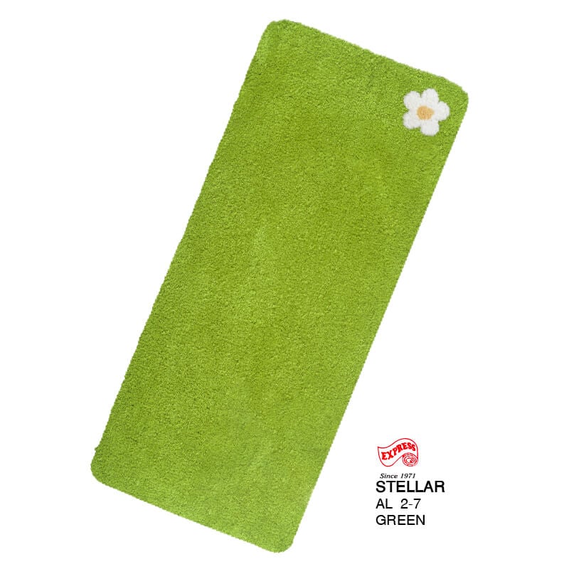 พรมเช็ดเท้ายาว EXPRESS CARPET รุ่น AL6-7 ขนาด50X120 ซม. หนา 20 มม. สีเขียว 