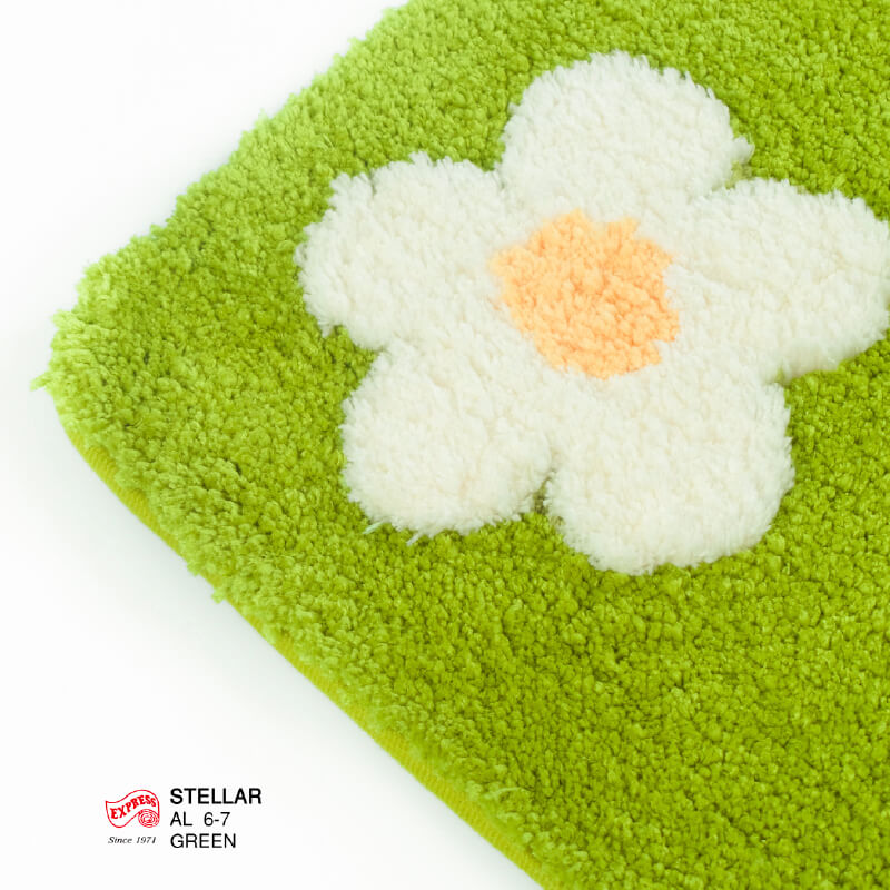 พรมเช็ดเท้ายาว EXPRESS CARPET รุ่น AL6-7 ขนาด50X120 ซม. หนา 20 มม. สีเขียว 