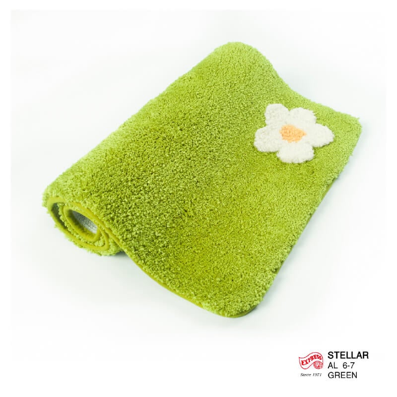 พรมเช็ดเท้ายาว EXPRESS CARPET รุ่น AL6-7 ขนาด50X120 ซม. หนา 20 มม. สีเขียว 