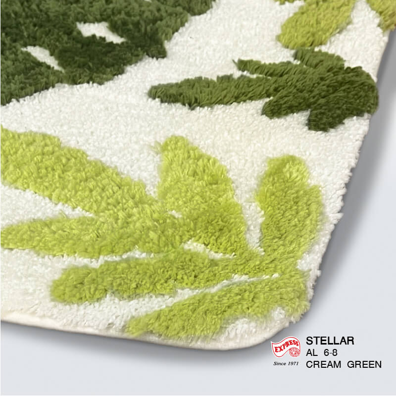 พรมเช็ดเท้ายาว EXPRESS CARPET รุ่น AL6-8 ขนาด50X120 ซม. หนา 18-23 มม. สีเขียว 