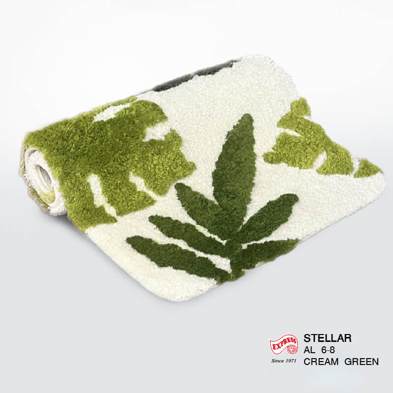 พรมเช็ดเท้ายาว EXPRESS CARPET รุ่น AL6-8 ขนาด50X120 ซม. หนา 18-23 มม. สีเขียว 