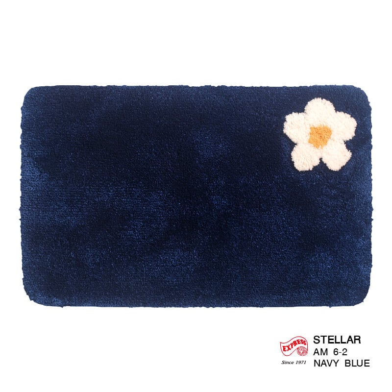 พรมเช็ดเท้าหน้าประตู EXPRESS CARPET รุ่น AM6-2 ขนาด45X70 ซม. หนา 20 มม. สีน้ำเงิน 