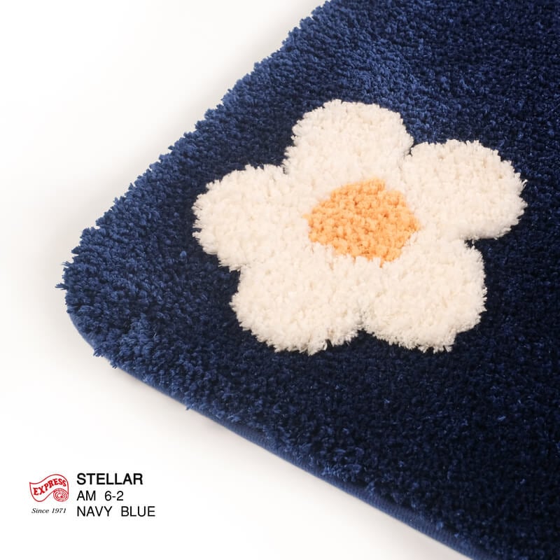 พรมเช็ดเท้าหน้าประตู EXPRESS CARPET รุ่น AM6-2 ขนาด45X70 ซม. หนา 20 มม. สีน้ำเงิน 
