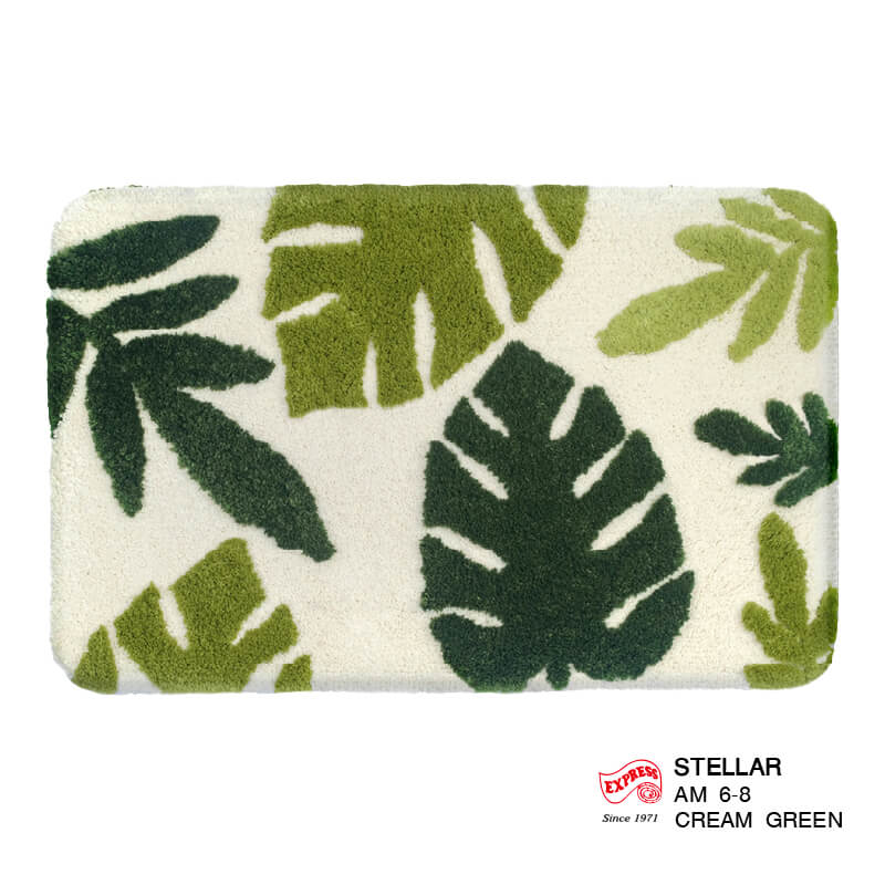 พรมเช็ดเท้าหน้าประตู EXPRESS CARPET รุ่น AM6-8 ขนาด45X70 ซม. หนา 18-23 มม. สีเขียว 