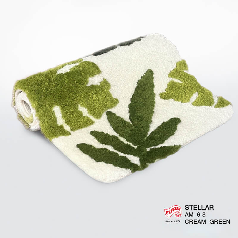 พรมเช็ดเท้าหน้าประตู EXPRESS CARPET รุ่น AM6-8 ขนาด45X70 ซม. หนา 18-23 มม. สีเขียว 