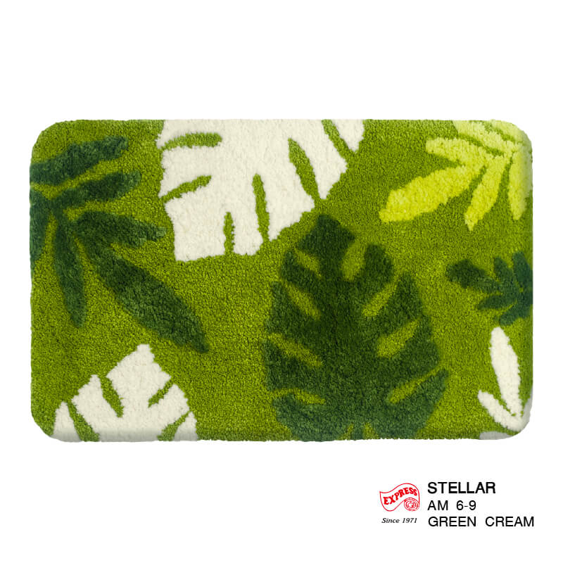 พรมเช็ดเท้าหน้าประตู EXPRESS CARPET รุ่น AM6-9 ขนาด45X70 ซม. หนา 18-23 มม. สีเขียว 
