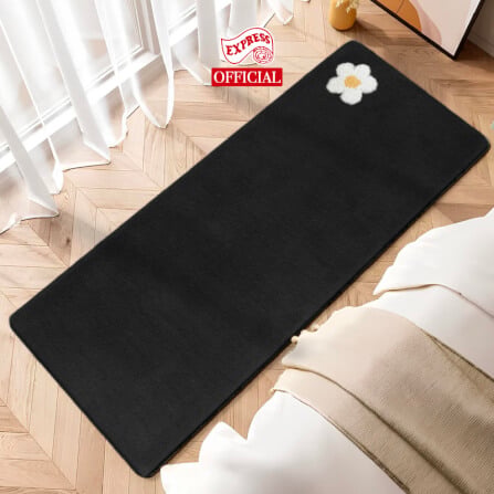 พรมเช็ดเท้ายาว EXPRESS CARPET รุ่น AL6-3 ขนาด50X120 ซม. หนา 20 มม. สีดำ _1