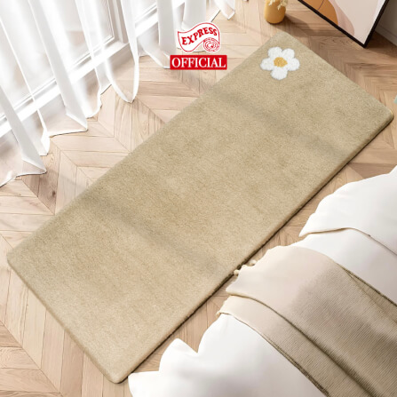 พรมเช็ดเท้ายาว EXPRESS CARPET รุ่น AL6-4 ขนาด50X120 ซม. หนา 20 มม. สีน้ำตาล _1