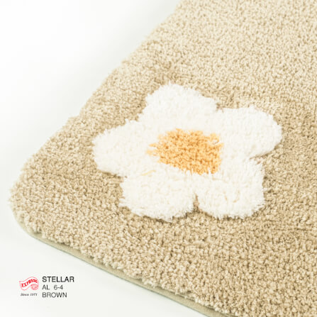 พรมเช็ดเท้ายาว EXPRESS CARPET รุ่น AL6-4 ขนาด50X120 ซม. หนา 20 มม. สีน้ำตาล _2
