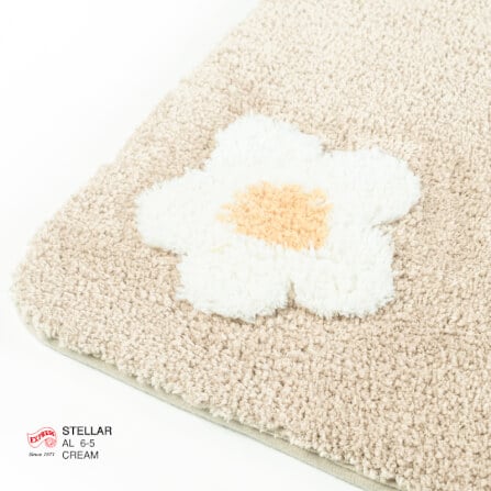 พรมเช็ดเท้ายาว EXPRESS CARPET รุ่น AL6-5 ขนาด50X120 ซม. หนา 20 มม. สีครีม _2