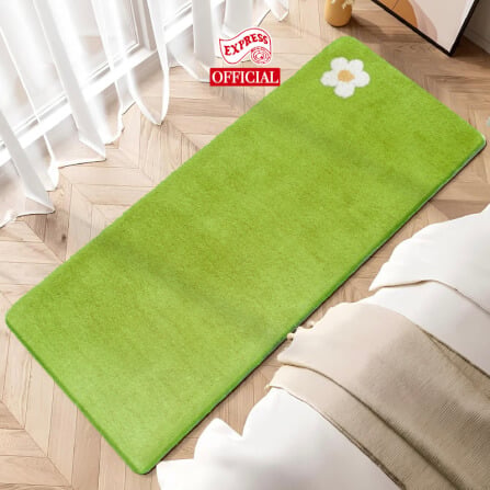 พรมเช็ดเท้ายาว EXPRESS CARPET รุ่น AL6-7 ขนาด50X120 ซม. หนา 20 มม. สีเขียว _1