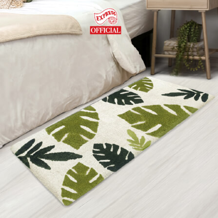 พรมเช็ดเท้ายาว EXPRESS CARPET รุ่น AL6-8 ขนาด50X120 ซม. หนา 18-23 มม. สีเขียว _1