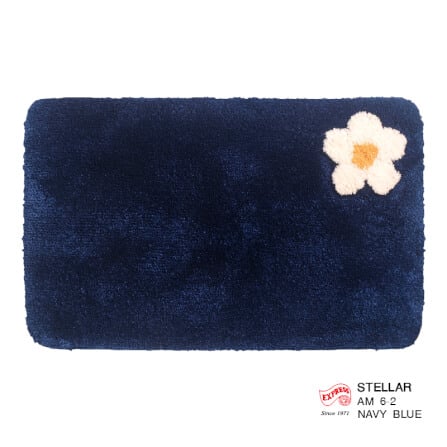 พรมเช็ดเท้าหน้าประตู EXPRESS CARPET รุ่น AM6-2 ขนาด45X70 ซม. หนา 20 มม. สีน้ำเงิน _0