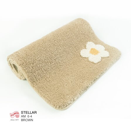 พรมเช็ดเท้าหน้าประตู EXPRESS CARPET รุ่น AM6-4 ขนาด45X70 ซม. หนา 20 มม. สีน้ำตาล _3