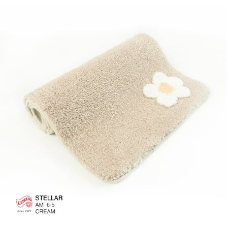 พรมเช็ดเท้าหน้าประตู EXPRESS CARPET รุ่น AM6-5 ขนาด45X70 ซม. หนา 20 มม. สีครีม _3