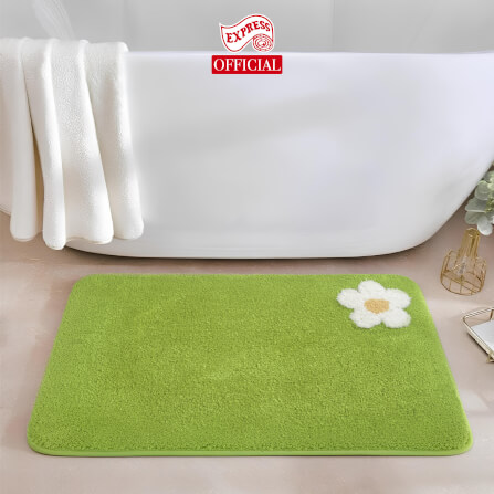 พรมเช็ดเท้าหน้าประตู EXPRESS CARPET รุ่น AM6-7 ขนาด45X70 ซม. หนา 20 มม. สีเขียว _1