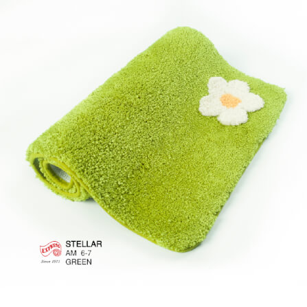 พรมเช็ดเท้าหน้าประตู EXPRESS CARPET รุ่น AM6-7 ขนาด45X70 ซม. หนา 20 มม. สีเขียว _3