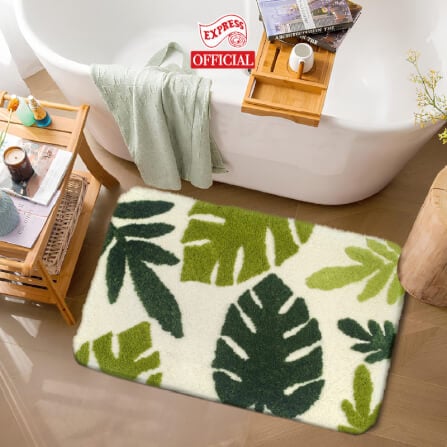 พรมเช็ดเท้าหน้าประตู EXPRESS CARPET รุ่น AM6-8 ขนาด45X70 ซม. หนา 18-23 มม. สีเขียว _1