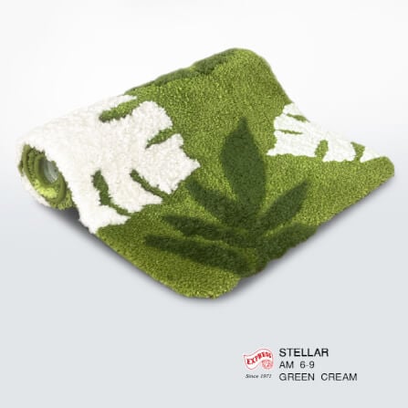 พรมเช็ดเท้าหน้าประตู EXPRESS CARPET รุ่น AM6-9 ขนาด45X70 ซม. หนา 18-23 มม. สีเขียว _3