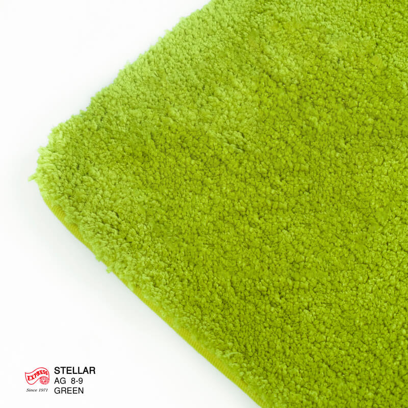 พรมเช็ดเท้าชุดห้องน้ำ 2 ชิ้น EXPRESS CARPET รุ่น AG8-9 ขนาด45X70 ซม.และ พรมรูปตัว U 50X60 ซม. หนา 20 มม. สีเขียว 