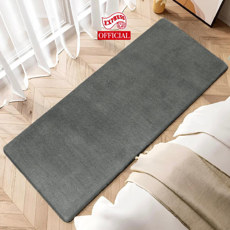พรมเช็ดเท้ายาว EXPRESS CARPET รุ่น AL8-6 ขนาด50X120 ซม. หนา 20 มม. สีเทา 
