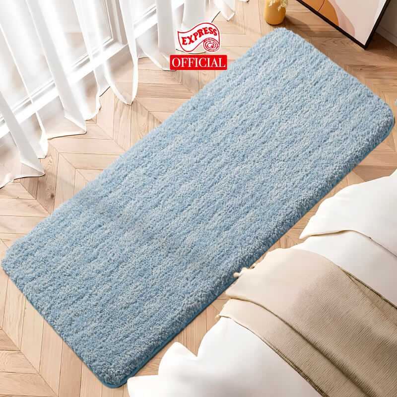 พรมเช็ดเท้ายาว EXPRESS CARPET รุ่น AL8-7 ขนาด50X120 ซม. หนา 20 มม. สีฟ้า 