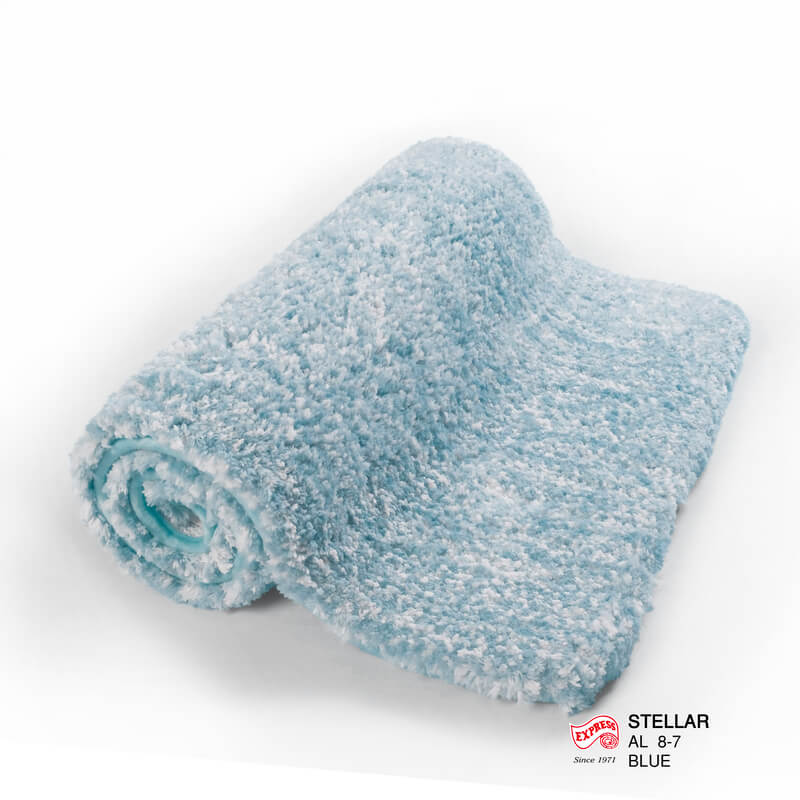 พรมเช็ดเท้ายาว EXPRESS CARPET รุ่น AL8-7 ขนาด50X120 ซม. หนา 20 มม. สีฟ้า 