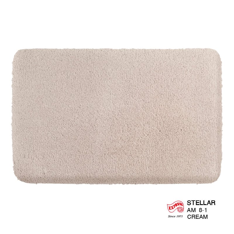 พรมเช็ดเท้าหน้าประตู EXPRESS CARPET รุ่น AM8-1 ขนาด45X70 ซม. หนา 20 มม. สีครีม 