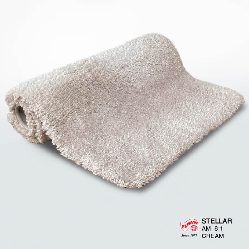 พรมเช็ดเท้าหน้าประตู EXPRESS CARPET รุ่น AM8-1 ขนาด45X70 ซม. หนา 20 มม. สีครีม 
