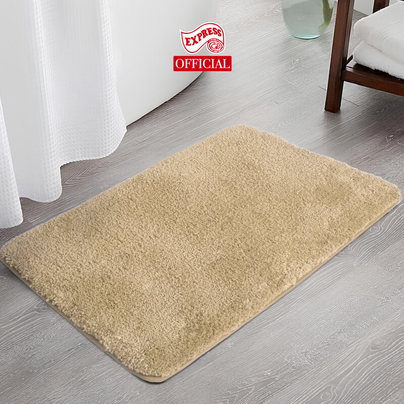 พรมเช็ดเท้าหน้าประตู EXPRESS CARPET รุ่น AM8-4 ขนาด45X70 ซม. หนา 20 มม. สีเบจ 
