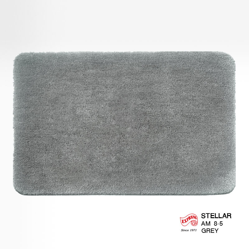 พรมเช็ดเท้าหน้าประตู EXPRESS CARPET รุ่น AM8-5 ขนาด45X70 ซม. หนา 20 มม. สีเทา 