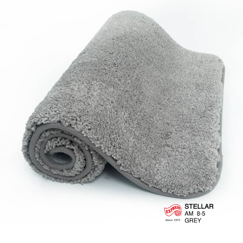 พรมเช็ดเท้าหน้าประตู EXPRESS CARPET รุ่น AM8-5 ขนาด45X70 ซม. หนา 20 มม. สีเทา 