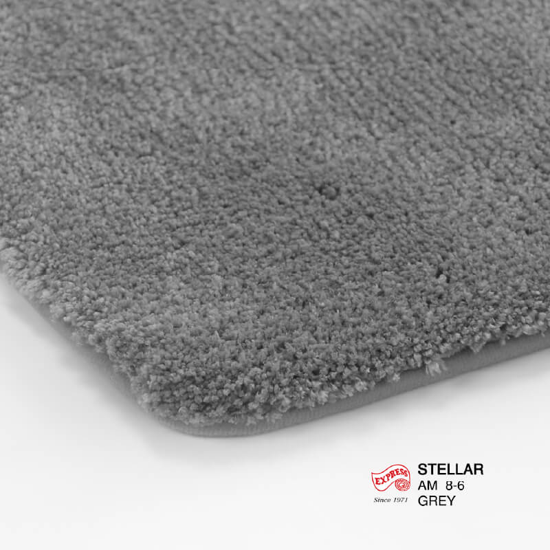 พรมเช็ดเท้าหน้าประตู EXPRESS CARPET รุ่น AM8-6 ขนาด45X70 ซม. หนา 20 มม. สีเทา 