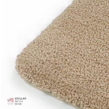 พรมเช็ดเท้าชุดห้องน้ำ 2 ชิ้น EXPRESS CARPET รุ่น AG8-4 ขนาด45X70 ซม.และ พรมรูปตัว U 50X60 ซม. หนา 20 มม. สีเบจ _2