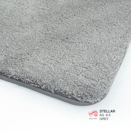 พรมเช็ดเท้าชุดห้องน้ำ 2 ชิ้น EXPRESS CARPET รุ่น AG8-5 ขนาด45X70 ซม.และ พรมรูปตัว U 50X60 ซม. หนา 20 มม. สีเทา _2
