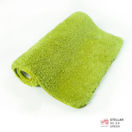 พรมเช็ดเท้าชุดห้องน้ำ 2 ชิ้น EXPRESS CARPET รุ่น AG8-9 ขนาด45X70 ซม.และ พรมรูปตัว U 50X60 ซม. หนา 20 มม. สีเขียว _3